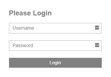 login screenshot
